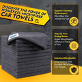 HOMEXCEL Professional Car Drying Towel 36 x 24 with Twisted Loop Technology, 1200GSM for a Streak Free Finish Microfiber Towels for Cars, Trucks, SUVs, RVs and Motorcycles, Lake Green Lake Green 36 x 24 Inch 1
