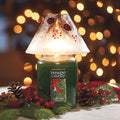 Yankee Candle Christmas Wreath Scented, Classic 22oz Large Jar Single Wick Candle, Over 110 Hours of Burn Time Christmas Wreath Classic Large Jar