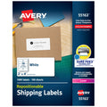 Avery Repositionable Shipping Labels for Laser Printers 2 x 4, Box of 1,000 55163 One Size