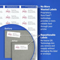 Avery Repositionable Shipping Labels for Laser Printers 2 x 4, Box of 1,000 55163 One Size